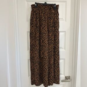 Sienna Sky Leopard Print Wide Leg Pants